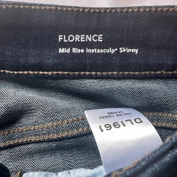 DL1961 Black Skinny Jeans Full-Length - Picture 6 of 8